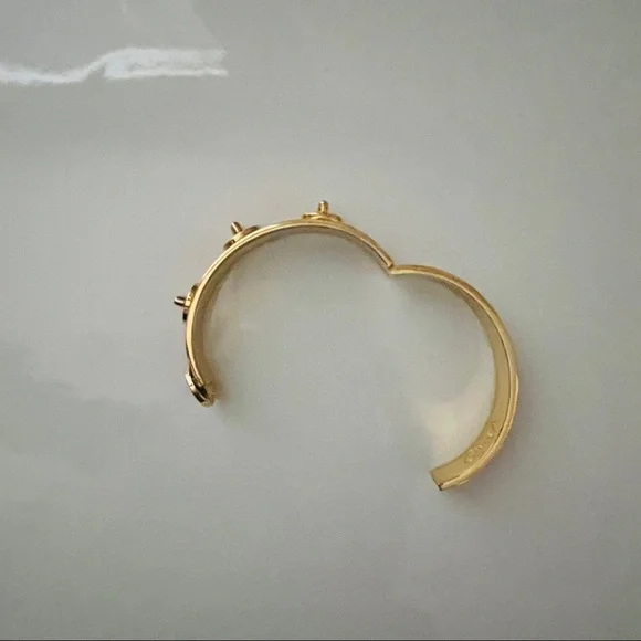 Coach Turnlock Bracelet Elegant Enamel in Orange VINTAGE - Picture 7 of 12